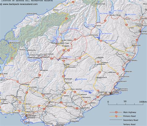 Where Is Geordie Hill Recreation Reserve Map New Zealand Maps