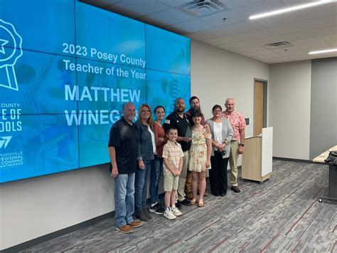 North Posey Business Teacher Matthew Winegar Wins Teacher Of The Year