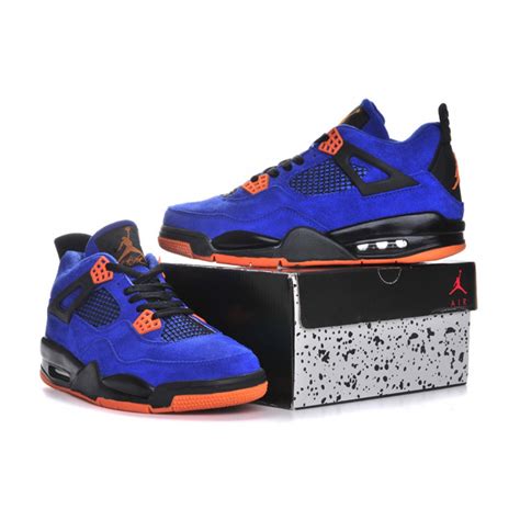Air Jordan 4 Suede Mens Basketball Shoes Blue Price 7480 Air