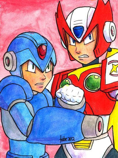 Sketchcard Pxz Mega Man X And Zero By Fedde On Deviantart Mega Man