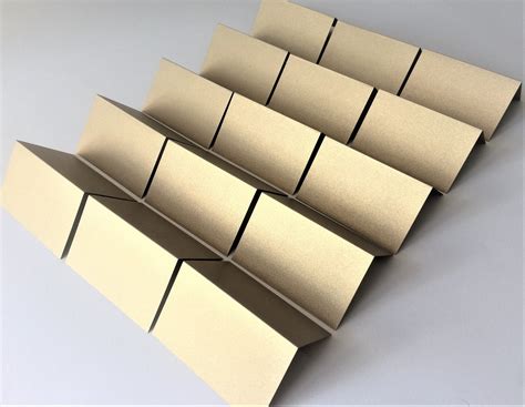 Folded Placecards Metallic Gold Leaf Amazing Paper