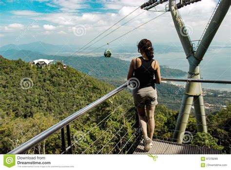 Mat cincang (gunung mat cincang) for a the langkawi cable car is a great way to orient yourself upon arrival on langkawi island. Langkawi Cable Car To Sky Bridge, Malaysia Editorial Stock ...