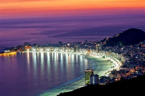 Rio De Janeiro Skyline At Night Must Sees Pinterest