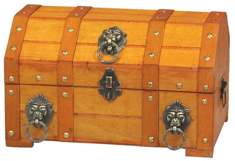 Pirate Treasure Chest With Lion Rings