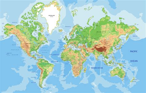 World Map A Physical Map Of The World Nations Online 45 Off