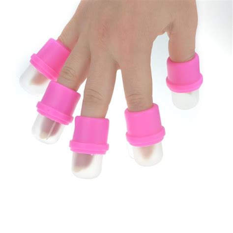 5pcs Wearable Nail Soakers For Acrylic Art Removal Acetone Remove