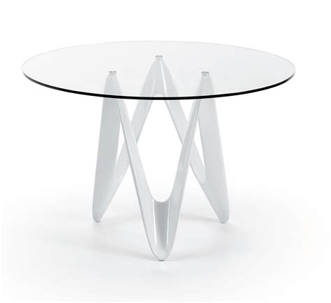 Mesa auxiliar redonda con cristal varverg. mesa de comedor redonda Santander | Mesas de comedor ...