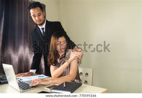 Manager Touching His Secretary Sexual Harassment Stock Photo Shutterstock