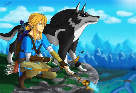 Link And Wolf Link Zelda Breath Of The Wild By Leordan On Deviantart