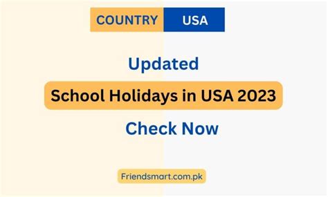 School Holidays In Usa 2023 Visa Sponsorship Jobs