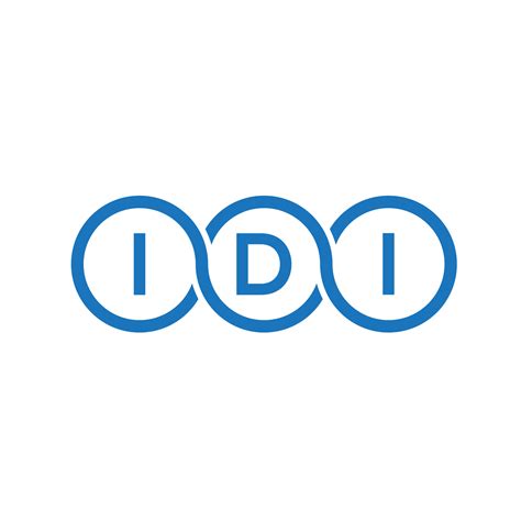 Idi Letter Logo Design On White Background Idi Creative Initials