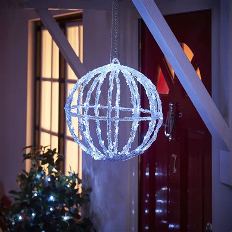 Wilko Light Up Christmas Hanging Sphere Wilko