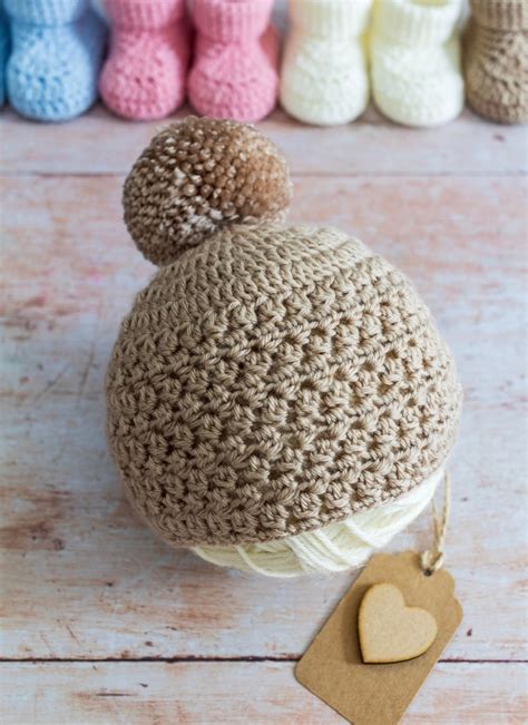 Easy Crochet Baby Hat A Free Pattern Maisie And Ruth