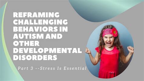 Reframing Challenging Behaviors Part 3 Stress Is Essential Youtube