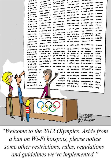 london olympics better read the fine print [comic] olympics have a laugh comics