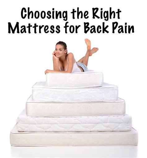 Choose a mattress with a comfort level that. Rest Easy: 8 Tips for Choosing a Mattress for Back Pain ...