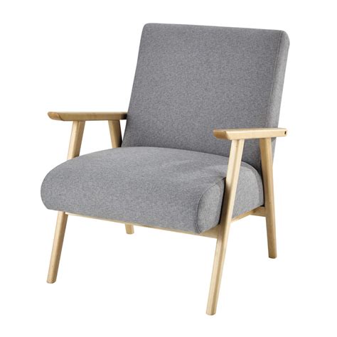 Parfait mélange entre élégance et confort, le fauteuil ivar saura s'intégrer dans toutes les pièces. Fauteuil en tissu gris Benson | Maisons du Monde