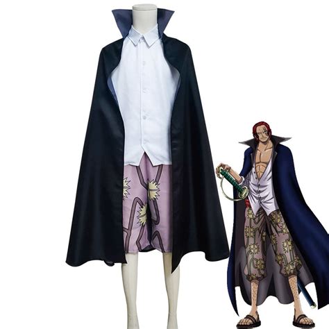 Anime One Piece Red Haired Shanks Cosplay Costumes Cosplay Clans