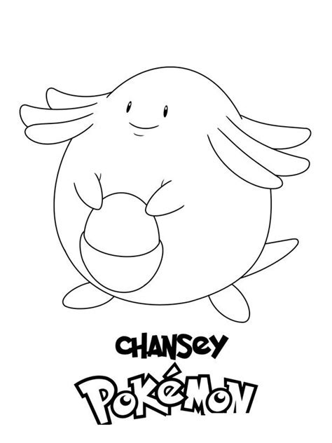113 Pokemon Chansey Páginas Para Colorir Imprimíveis Para Crianças