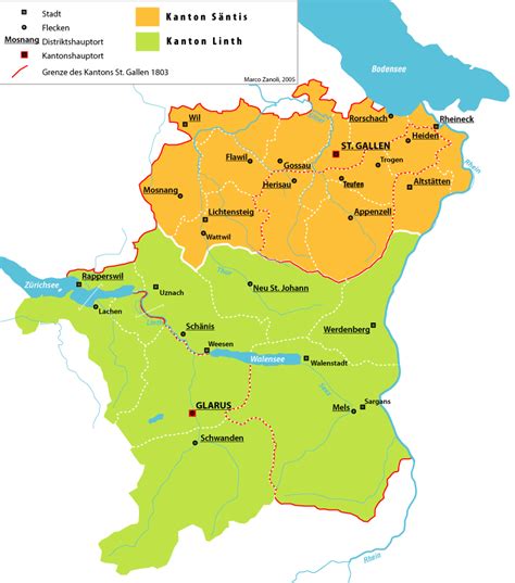 St.gallen ist universitätsstadt mit schwerpunkt wirtschaftswissenschaften. Geschichte des Kantons St. Gallen