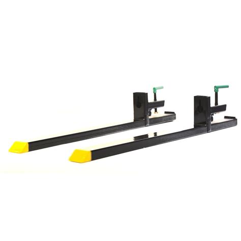 4000 Pound Capacity Clamp On Pallet Forks For Tractorloader Skid