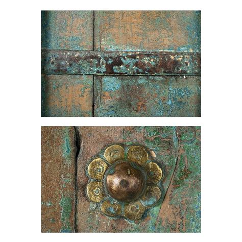 Wooden Door With Blue Patina 1920s For Sale At Pamono