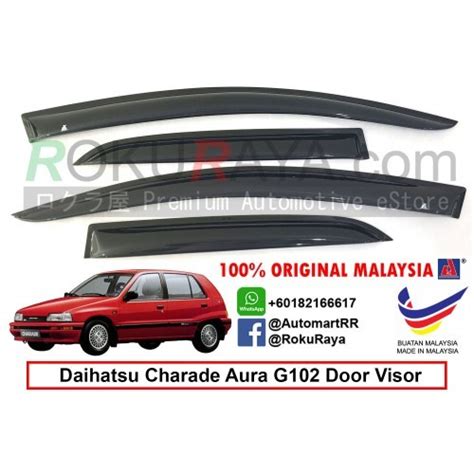 Daihatsu Charade Aura G100 G101 G102 AG Door Visor Small 7cm Width