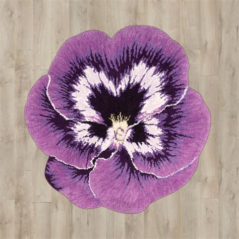 Betsey 3 Round Rug In Purple Purple Area Rugs Flower Rug Purple