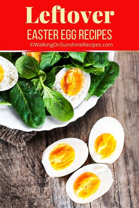5 Ways To Use Leftover Hard Boiled Eggs Walking On Sunshine Recipes