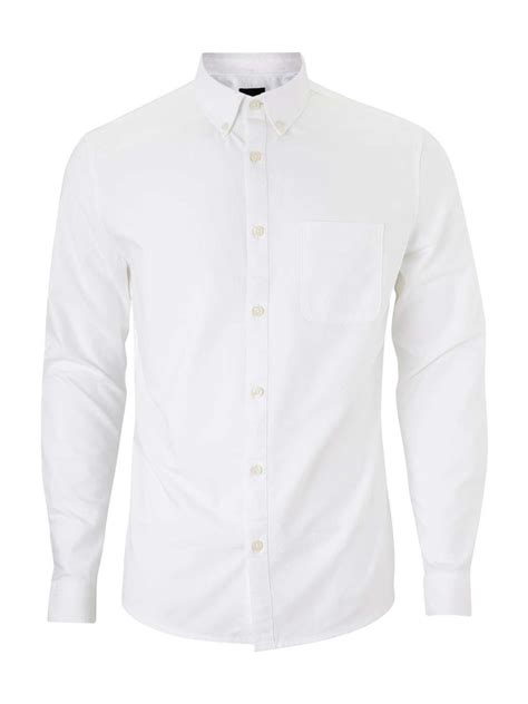 You'll receive email and feed alerts when new items arrive. Long Sleeve White Oxford Shirt - Burton Menswear