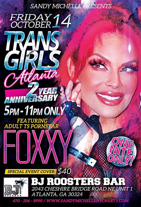 Transgirls Atlanta Friday Monthly 2 Year Anniversary Guest Tsfoxxy Bj