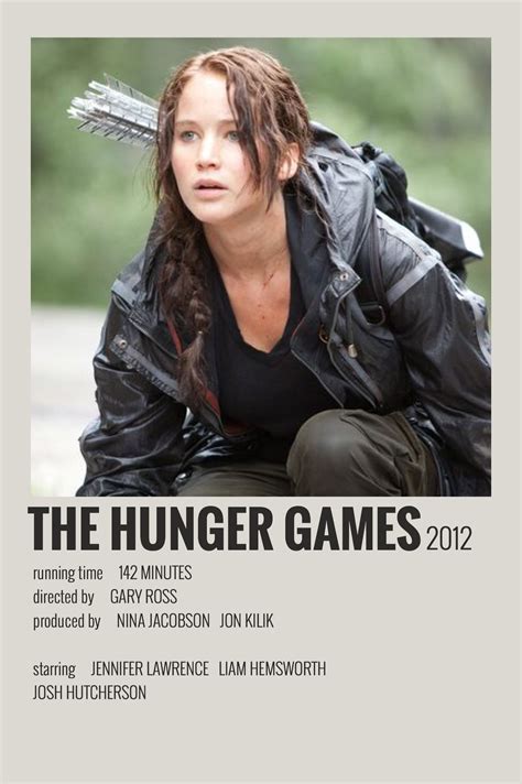 Alternative Minimalist Movieshow Polaroid Poster The Hunger Games