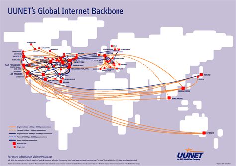 Global Internet Backbone Map Images