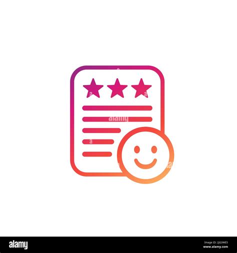 Good Review Icon With Emoji Stock Vector Image And Art Alamy