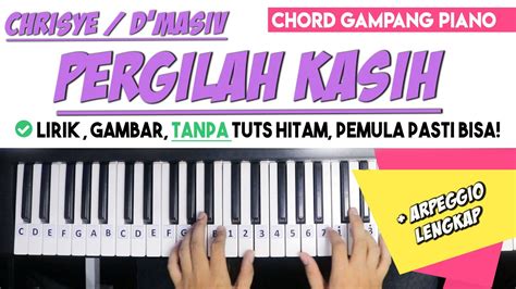 Play pergilah kasih tabs using our free guide. Tutorial Chord Piano | Chrisye - PERGILAH KASIH | Untuk ...