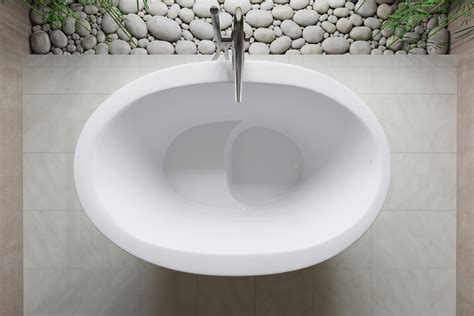 When you think of a freestanding tubs, you start imagining a luxury hotel bathroom. Aquatica True Ofuro Freestanding Stone Japanese Soaking ...