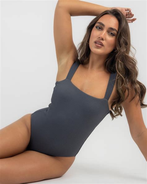 kaiami flynn one piece swimsuit in graphite fast shipping and easy returns city beach australia