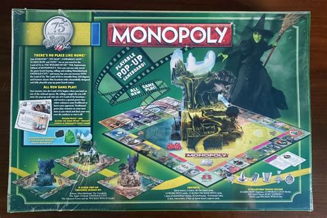 The Wizard Of Oz Monopoly Board Game 75th Anniversary Collectors