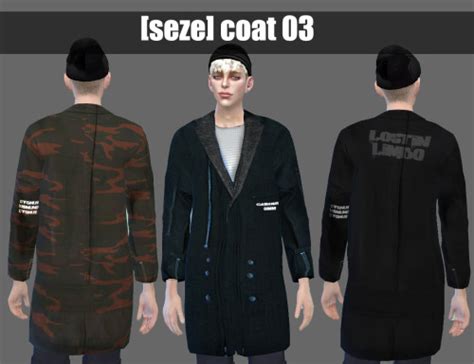 Sims 4 Ccs The Best Coat For Men By Seze