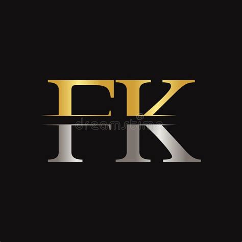 Modelo De Vetor De Design De Logotipo Do Tipo Letra Fk Design Do