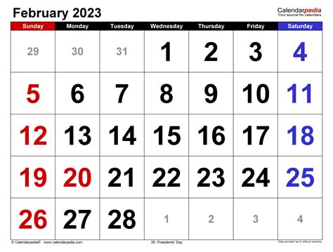 Calendar February 2023 Indonesia Mobila Bucatarie 2023