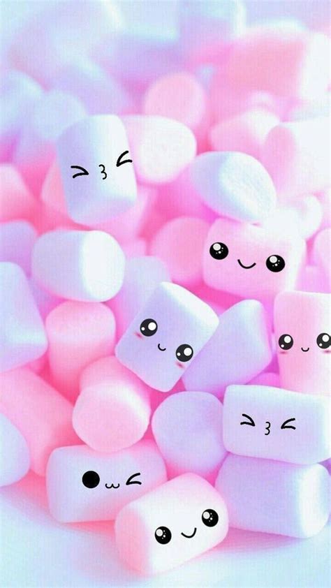 Chewy and tasty marshmallows in 2020 | Wallpaper iphone cute, Download