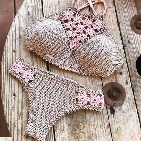 Biquíni De Crochê 2018 Motif Bikini Crochet Crochet Bra Crochet