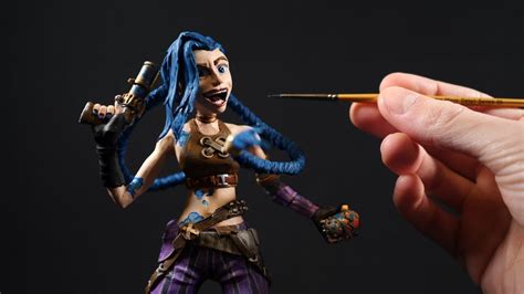 Sculpting Jinx From Arcane League Of Legends Youtube