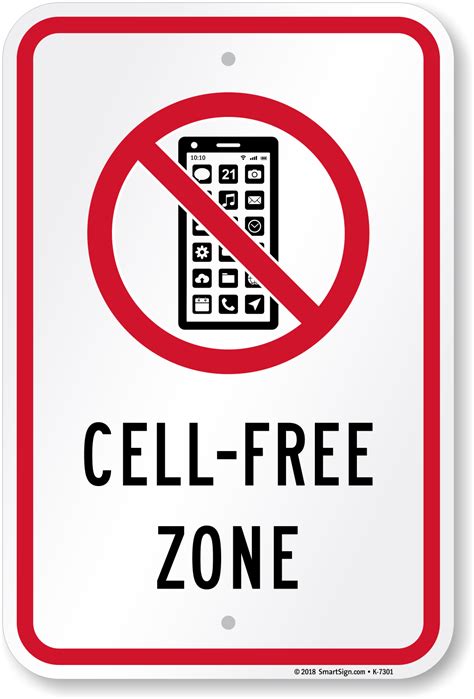 No Cell Phones Sign Cellular Phones Prohibited Sign Online Sku K 7301