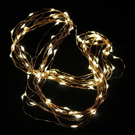 New Warm White 10m32ft 100led Copper Wire String Party Decoration