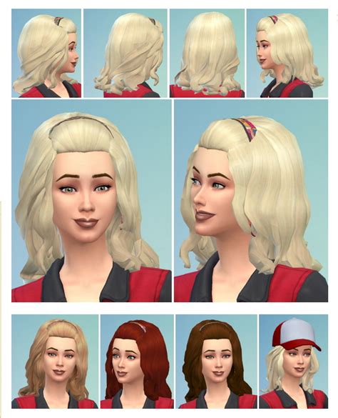 Curly Med Hair With Band At Birksches Sims Blog Sims 4 Updates