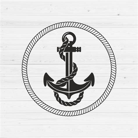 Anchor Svg Navy Nautical Anchor Svg Rope Svg Anchor Line Etsy