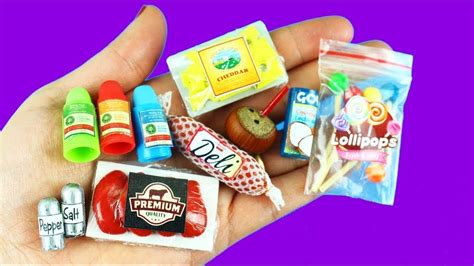 10 Easy Miniature Doll Foods Youtube