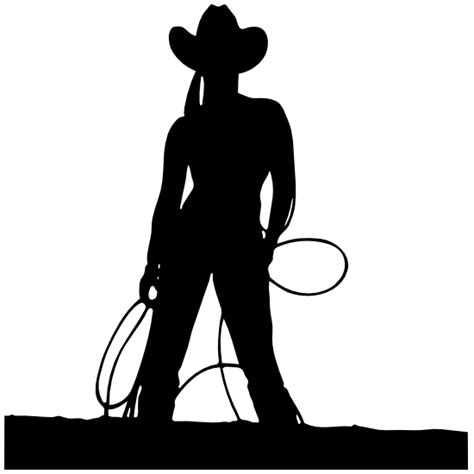 Cowgirl With A Rope Sticker